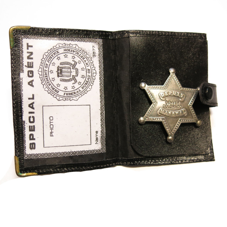 Plaque Deputy Marshal Denver Colorado  avec cuir ref bo 104