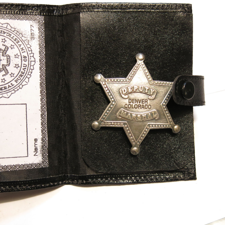 Plaque Deputy Marshal Denver Colorado  avec cuir ref bo 104