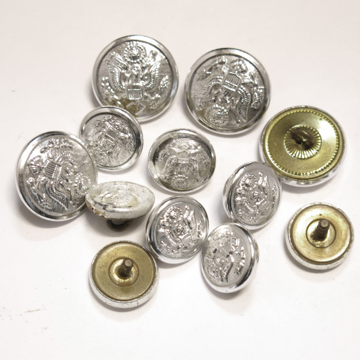 Lot de 12 boutons  US 39/45 ref 50 bo39