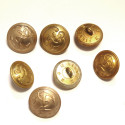 Lot de 7  boutons militaire ref 80  bo 39 