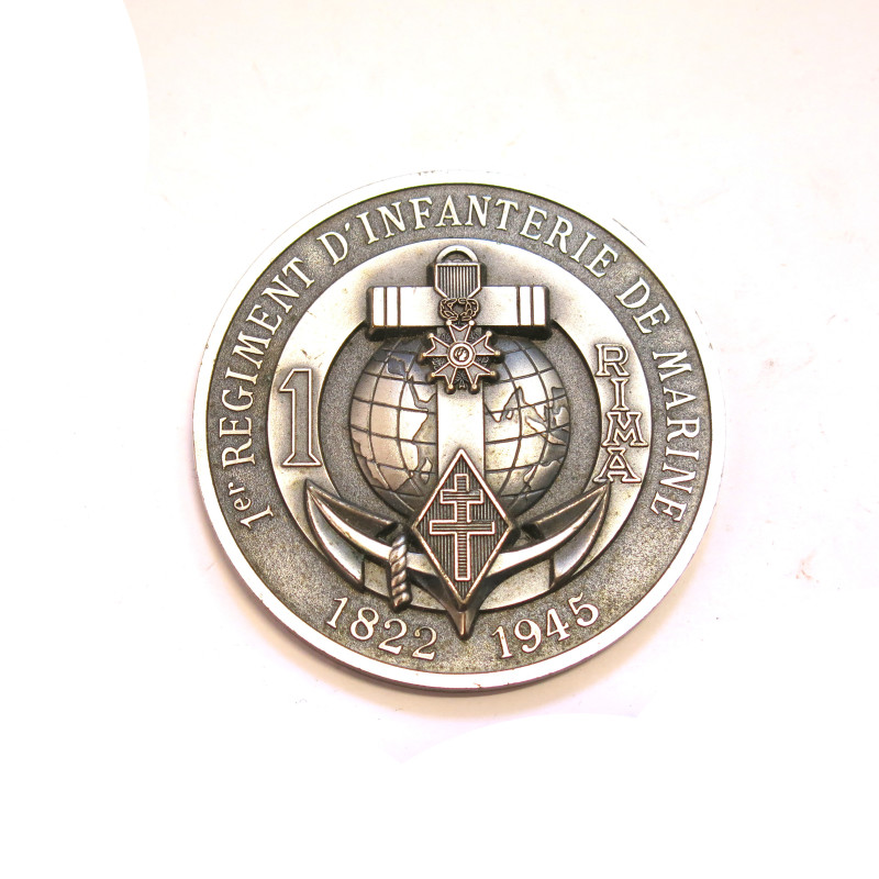 jeton insigne 1 regiment infanterie de marine  1822 -1945   ref bo41 