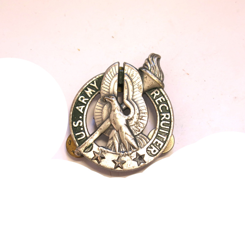 Insigne argent US Army Recruiter ref bo 41 