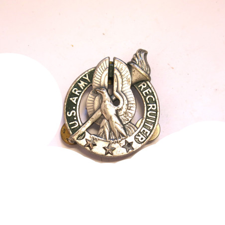 Insigne argent US Army Recruiter ref bo 41