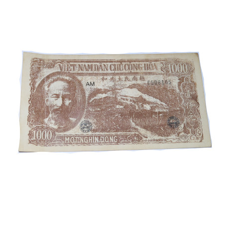 Billet original de 1000 Viet nam Dong de 1951