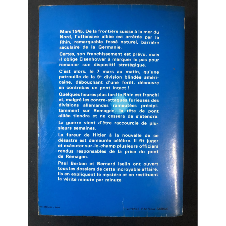 Livre Remagen le pont de la chance de Paul Berben et Bernard Iselin