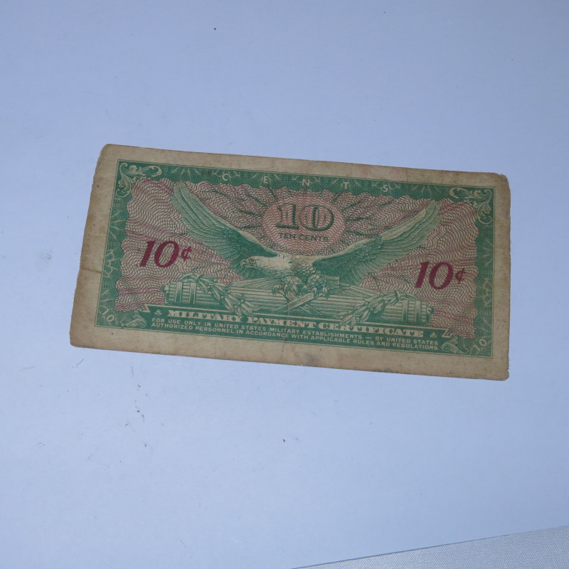 Billet 10 cents military payment serie 641 de 1965 ref bo 43