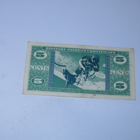 Billet 5 cents military payment serie 681 de 1969 ref bo 43