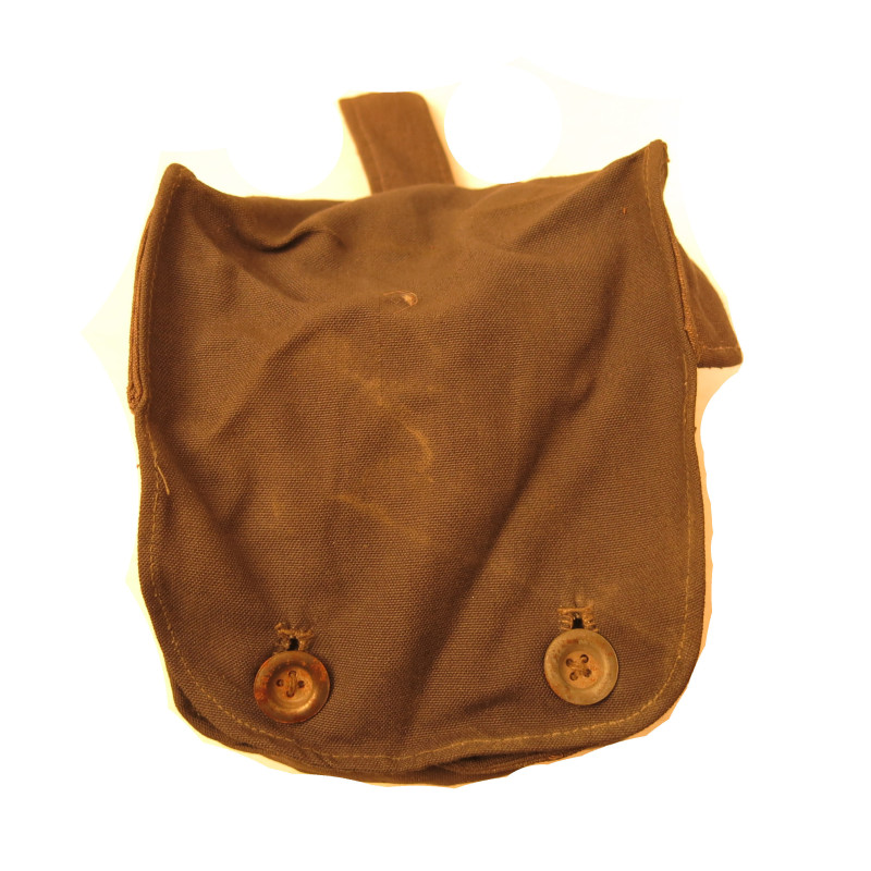 Etui toile original pour cartouche masque à gaz WH Réf po8 