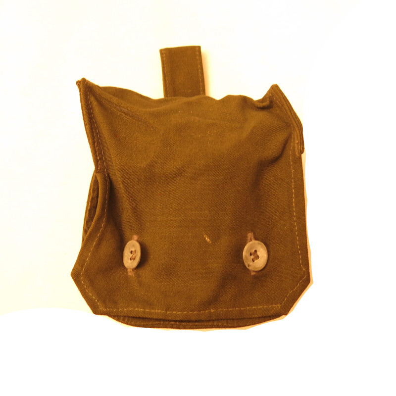 Etui toile original pour cartouche masque à gaz WH Réf po15 