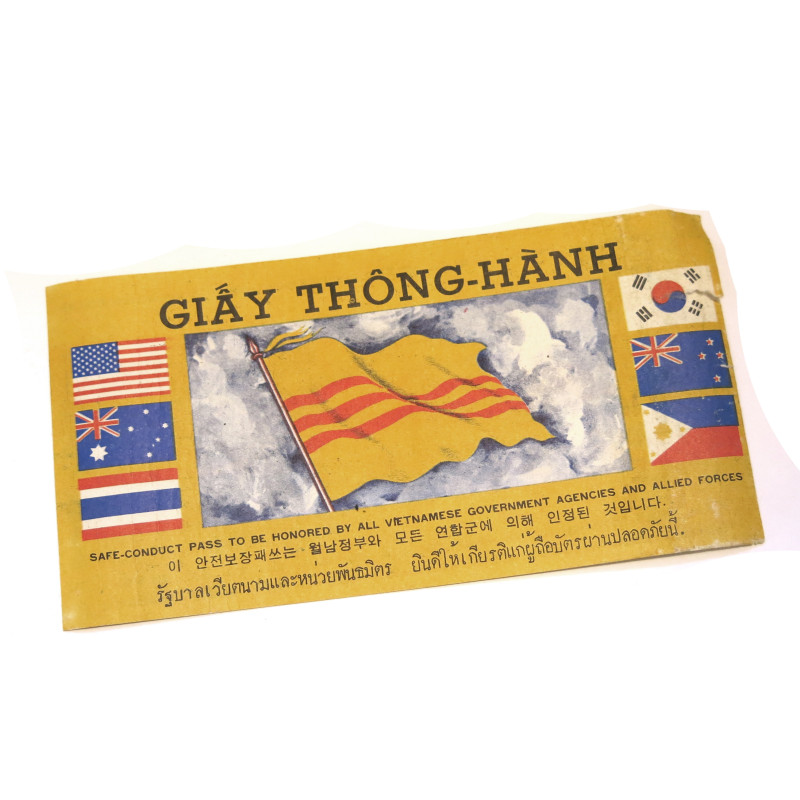 Tract Safe conduct pass original US Vietnam
