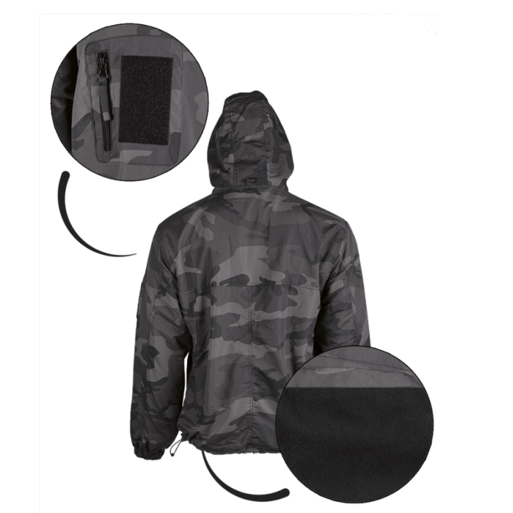 Anorak Hiver style combat noir