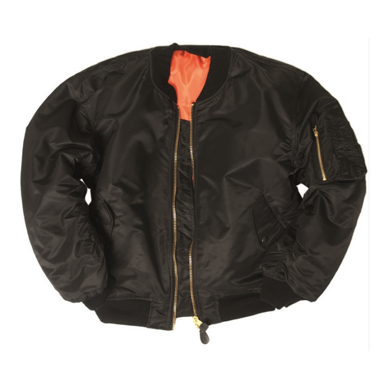 Blouson US Air Force bombers classique MA1 noir
