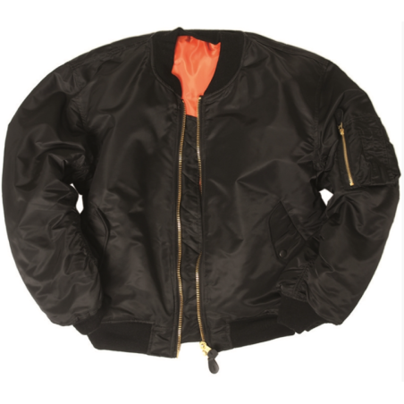 Blouson US Air Force bombers classique MA1 noir