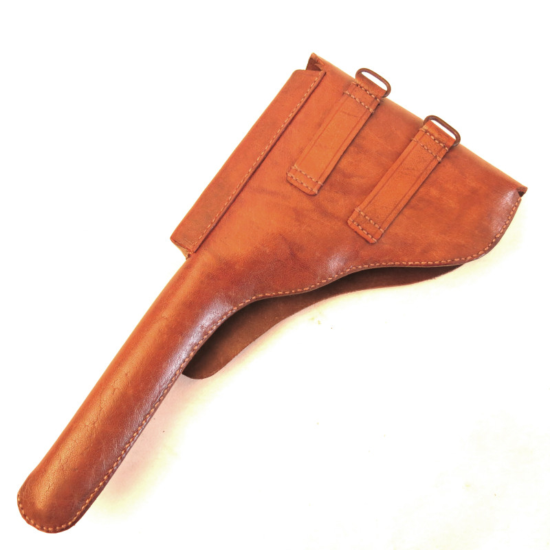 Etui cuir Luger P08 artillerie type guerre Indochine