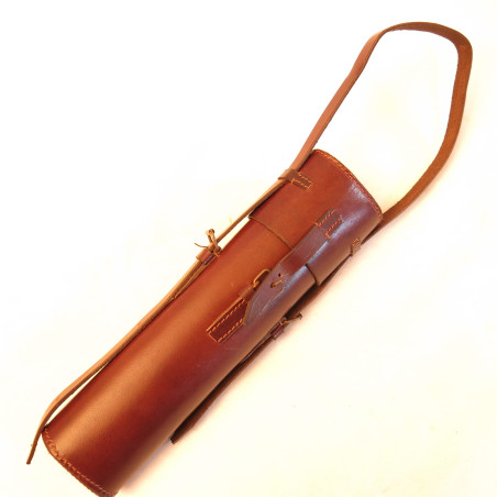 Etui cuir porte lunette noir repro