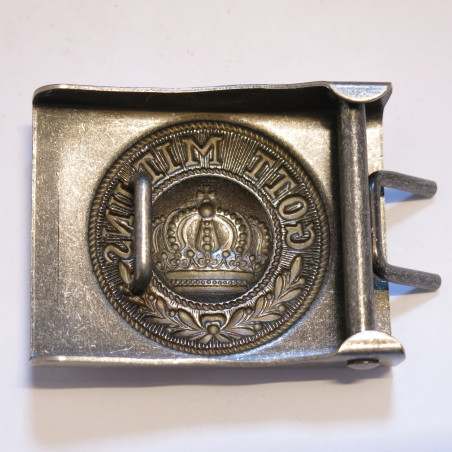 Boucle Allemande 14/18 Prusse Gott Mit Uns modele troupe REPRO