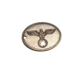 Plaque d'identité Allemande de la police 39/45 ref bo 78