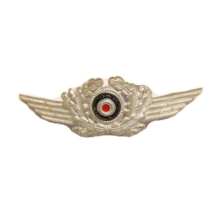 Feuille de casquette métal de casquette Luftwaffe original  ref bo 86 B