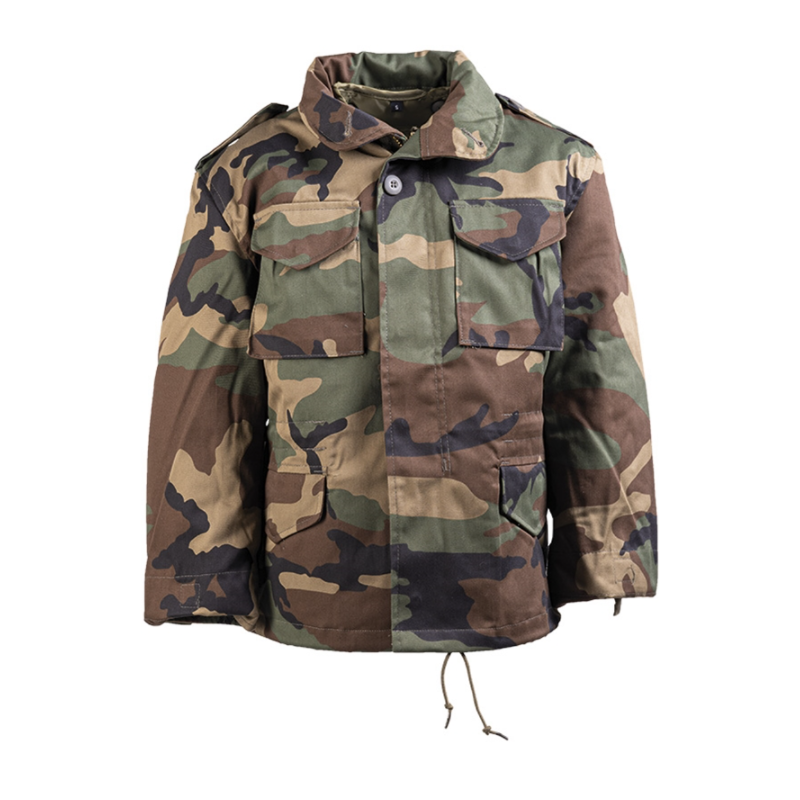 Blouson US M65 pour enfant camouflé Woodland