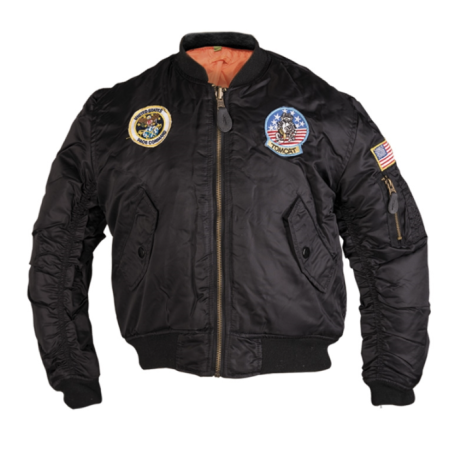 Blouson style bombers avec badges pour enfants