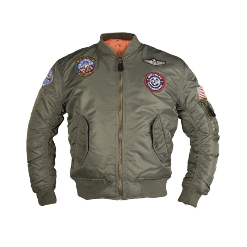 Blouson style bombers avec badges pour enfants