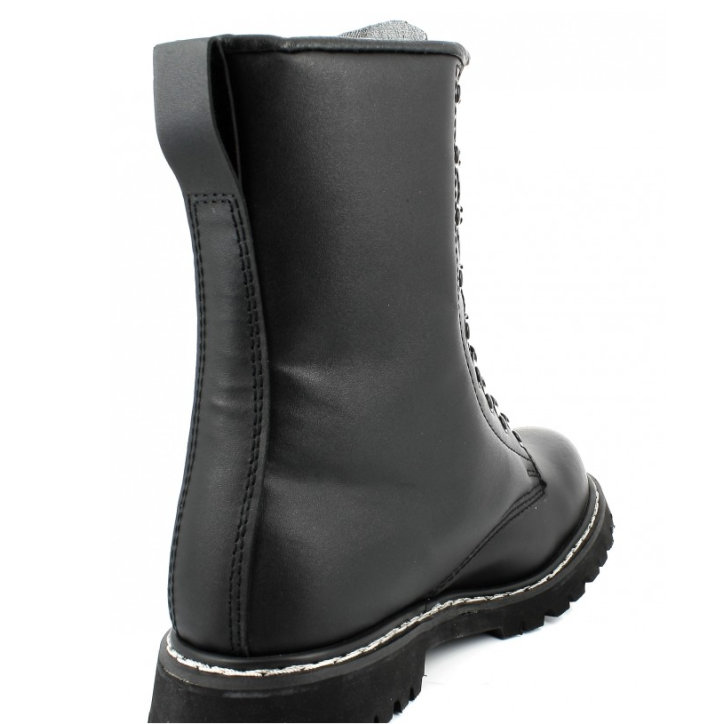 Rangers des para allemands en cuir noir