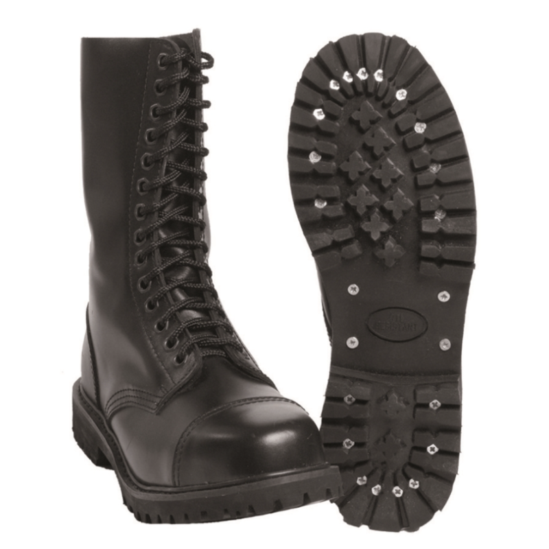 Boots Invaders 14 trous en cuir