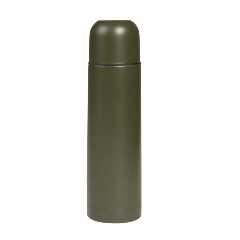 Bouteille isotherme 1L métal vert