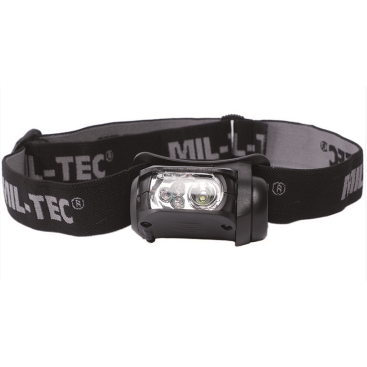 Lampe frontale LED 4 couleurs