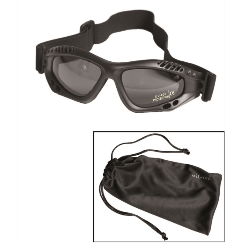 Lunettes commando Air Pro avec verre fumés