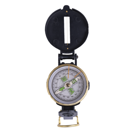 Boussole US en métal style Engineer