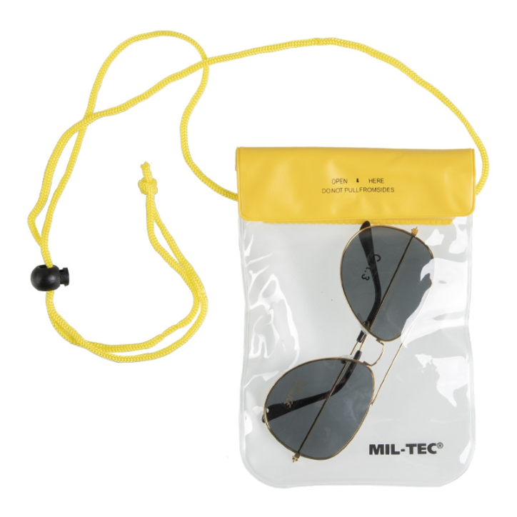 Pochette de poitrine waterproof jaune