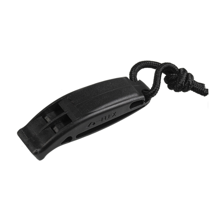Sifflet tactique Molle noir (boite de 2)