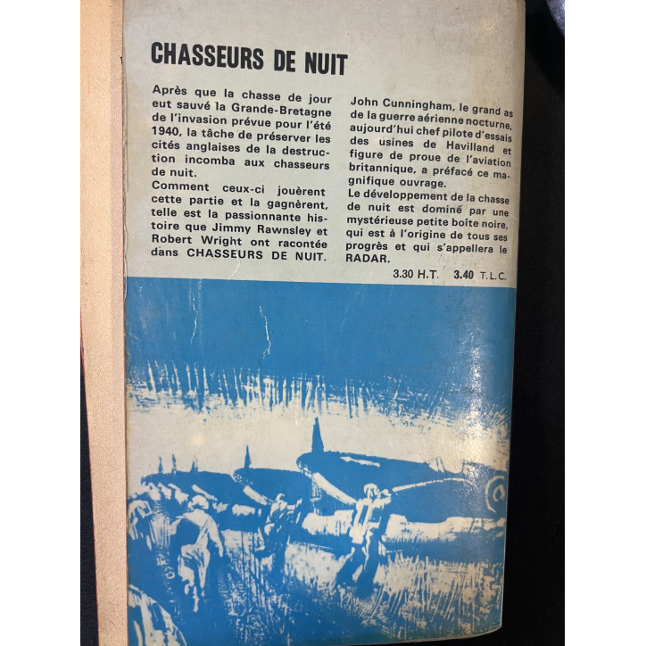 Livre Chasseurs de nuit : Combattants aveugles de C.F. Rawnsley et R. Wright