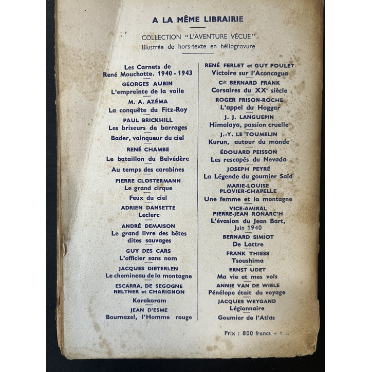 Livre Le Grand Cirque : Souvenirs d'un pilote de chasse français dans la RAF de P. Clostermann