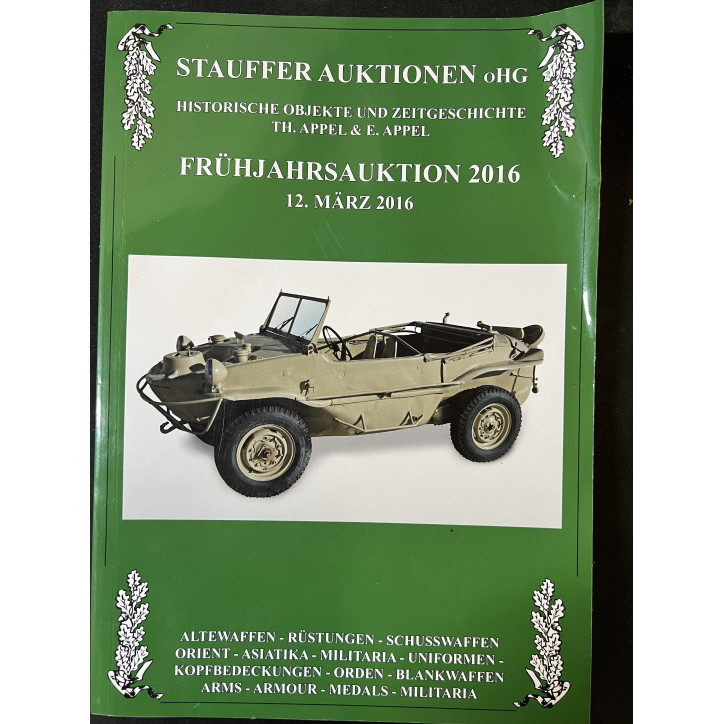Livre Stauffer Auktionen (enchères de Stauffer) Objet historique 