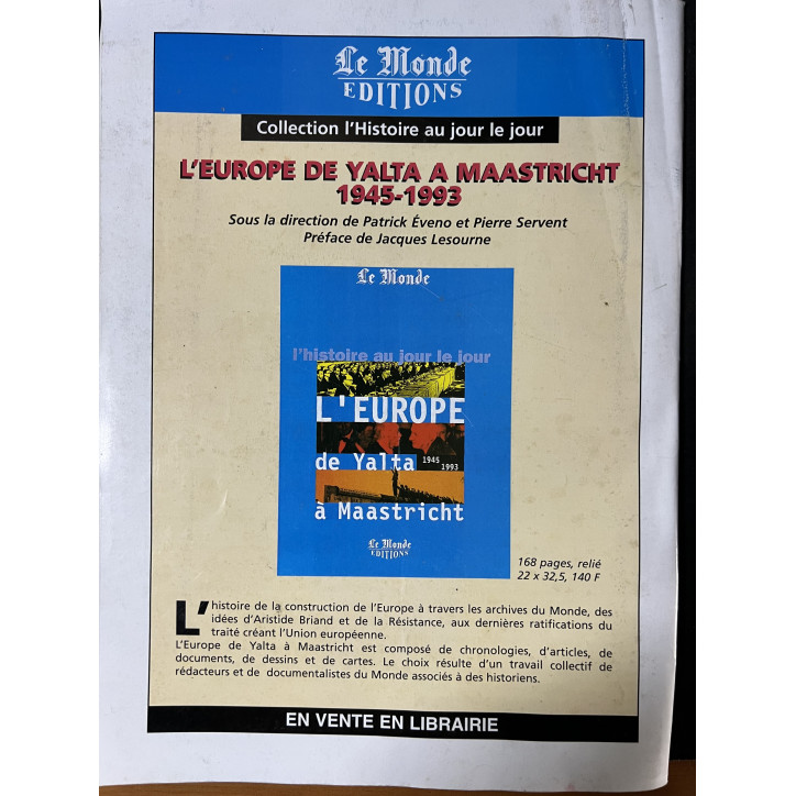 Revue Le Monde Numéro spécial de Juin 94 : Les vétérans du Jour-J