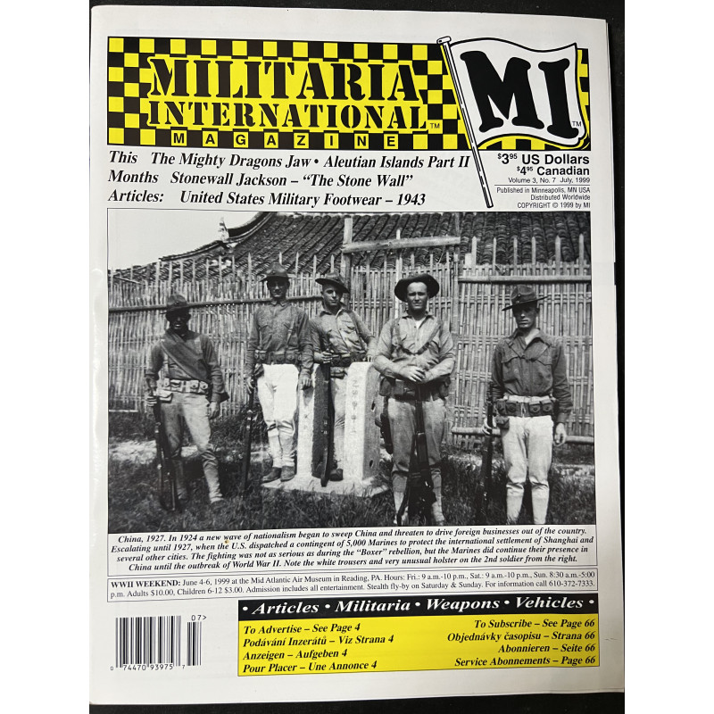 Revue Militaria International Vol 3, No7