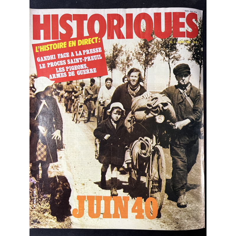 Revue Historiques No 5 : Juin 40