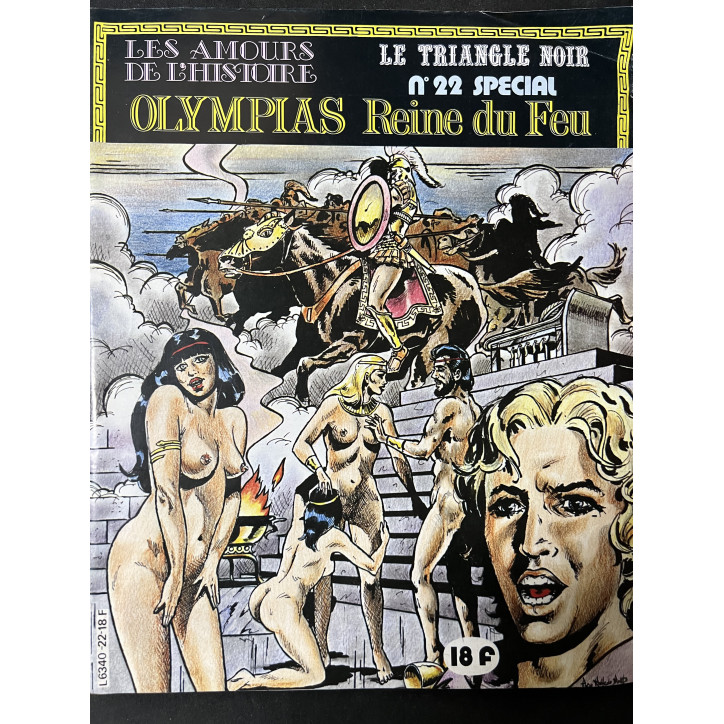 Bande dessinée : Olympias Reine du feu. Collection Le Triangle noir No 22