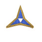1Insigne tissu 3 rd  Army Corps 39/45 ref bo 132