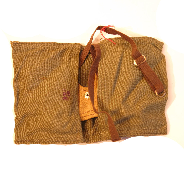 Paire de lunettes Allemande originale WH marron avec pochette toile ref lu 33