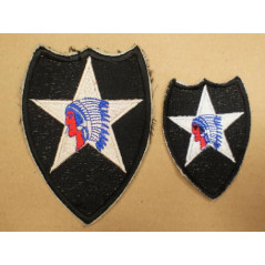 Patch US  2nd infantry division Indian head  Corée petit modele ref bo 134 
