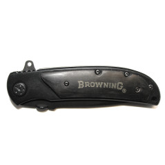 Couteau Browning noir manche bois