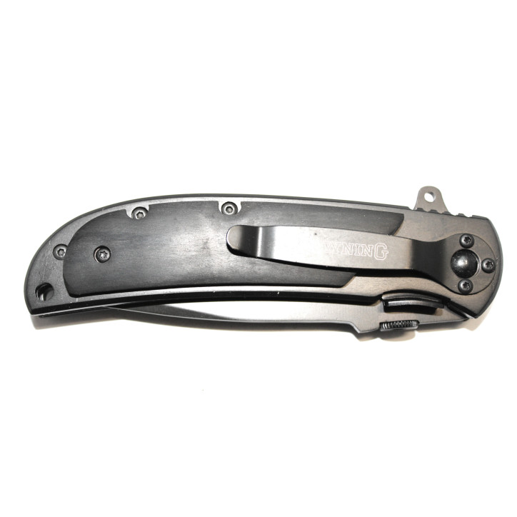 Couteau Browning noir manche bois