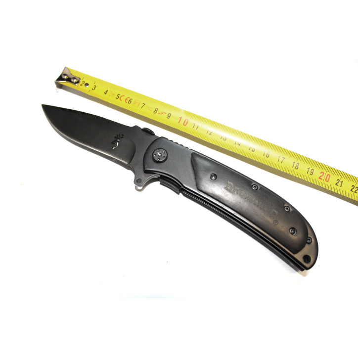 Couteau Browning noir manche bois