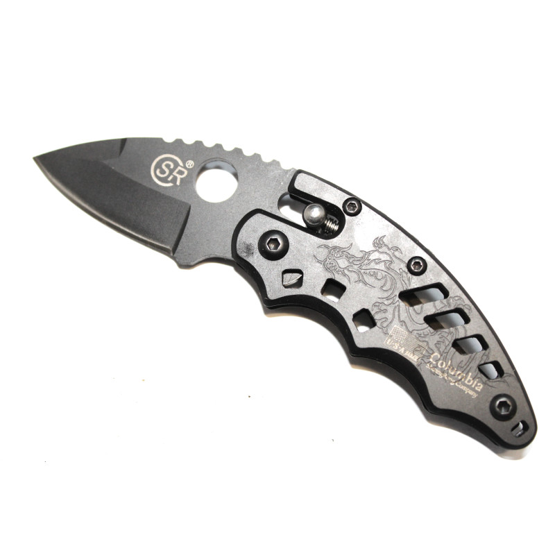 Couteau pliant Columbia SR avec manche gravé