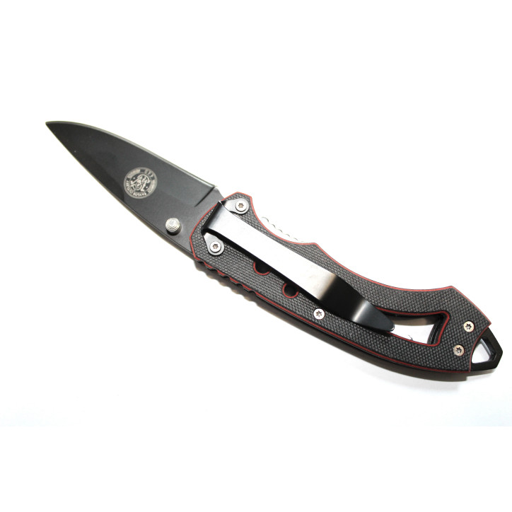Couteau Pliant Smith&Wesson ExtremeOps noir et rouge