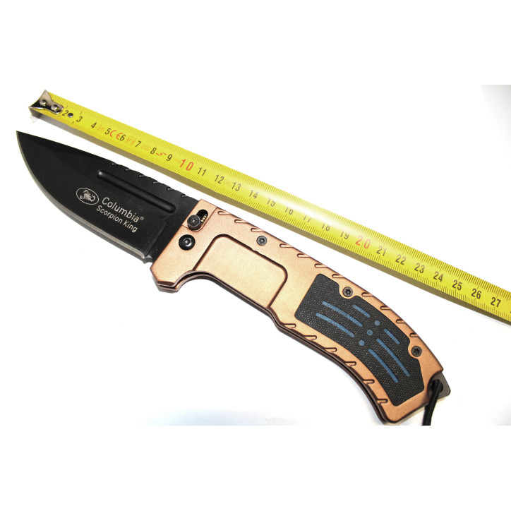 Couteau pliant Columbia Scorpion King Edition spéciale cuivré