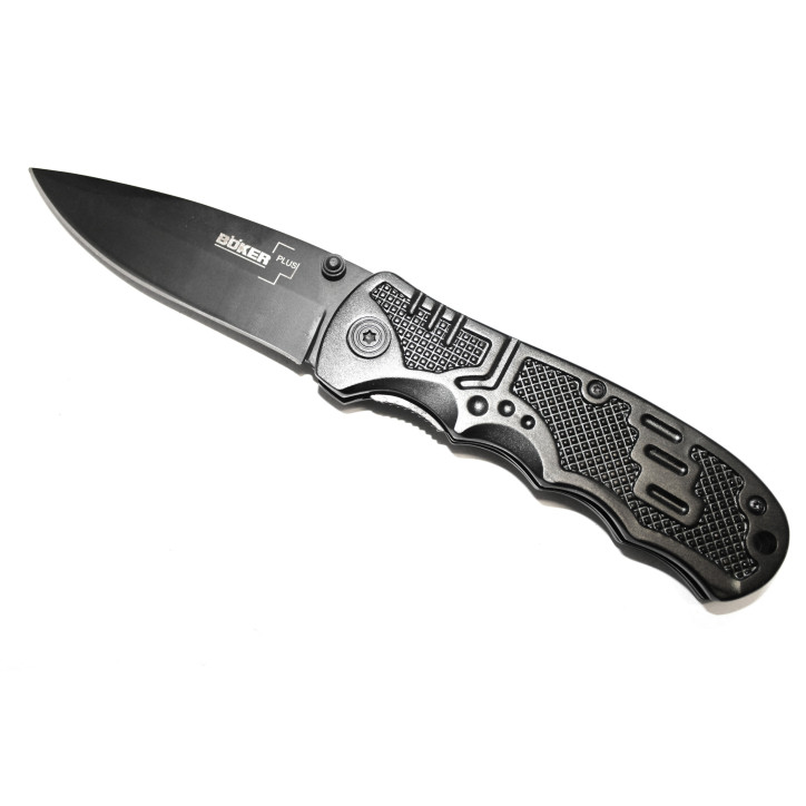 Couteau pliant Boker Plus noir avec manche ergonomique